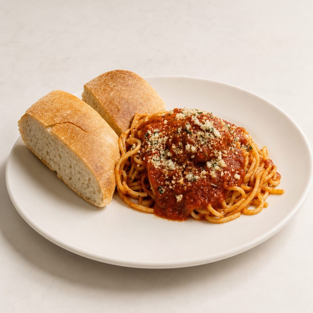 Kid's Pasta with Meatballs.