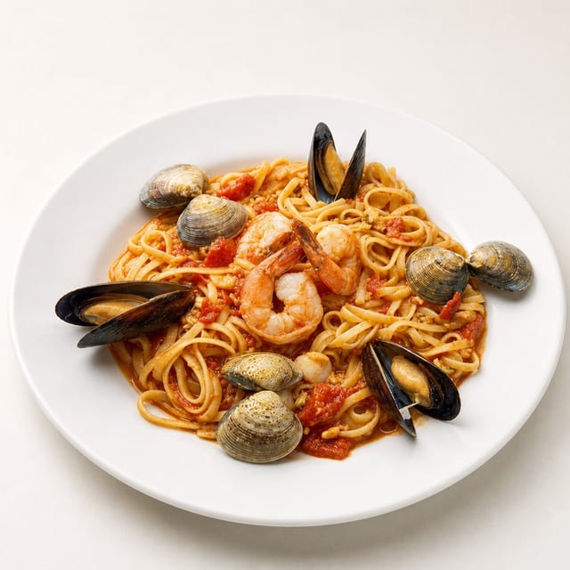 Frutti Di Mare Alla Vodka / Seafood Vodka Pasta.