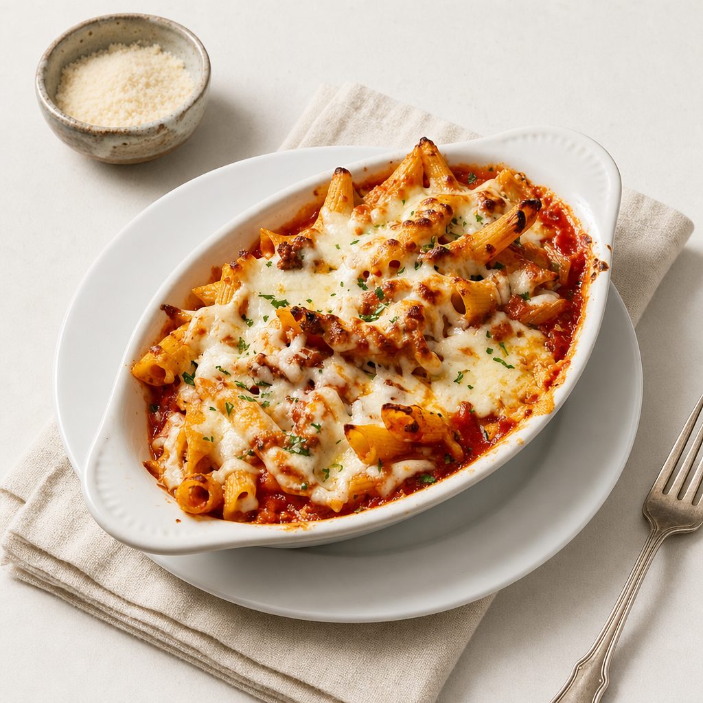 Rigatoni Al Forno / Baked Rigatoni Bolognese.
