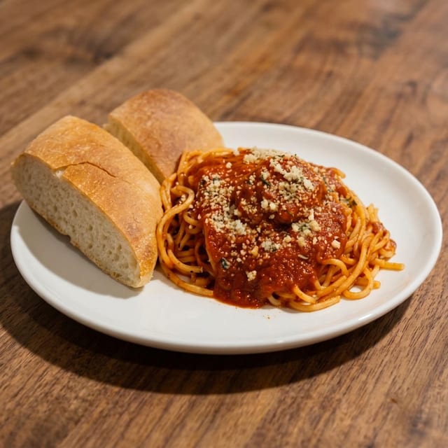 Kid's Pasta with Meatballs.