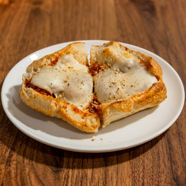 Meatball Parmigiana Sandwich.