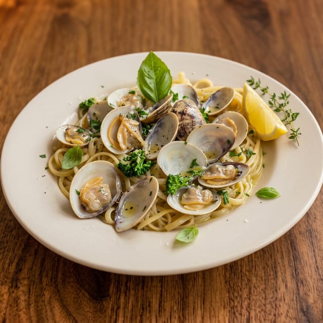 Linguini Alla Vongole-Pasta and Clams.